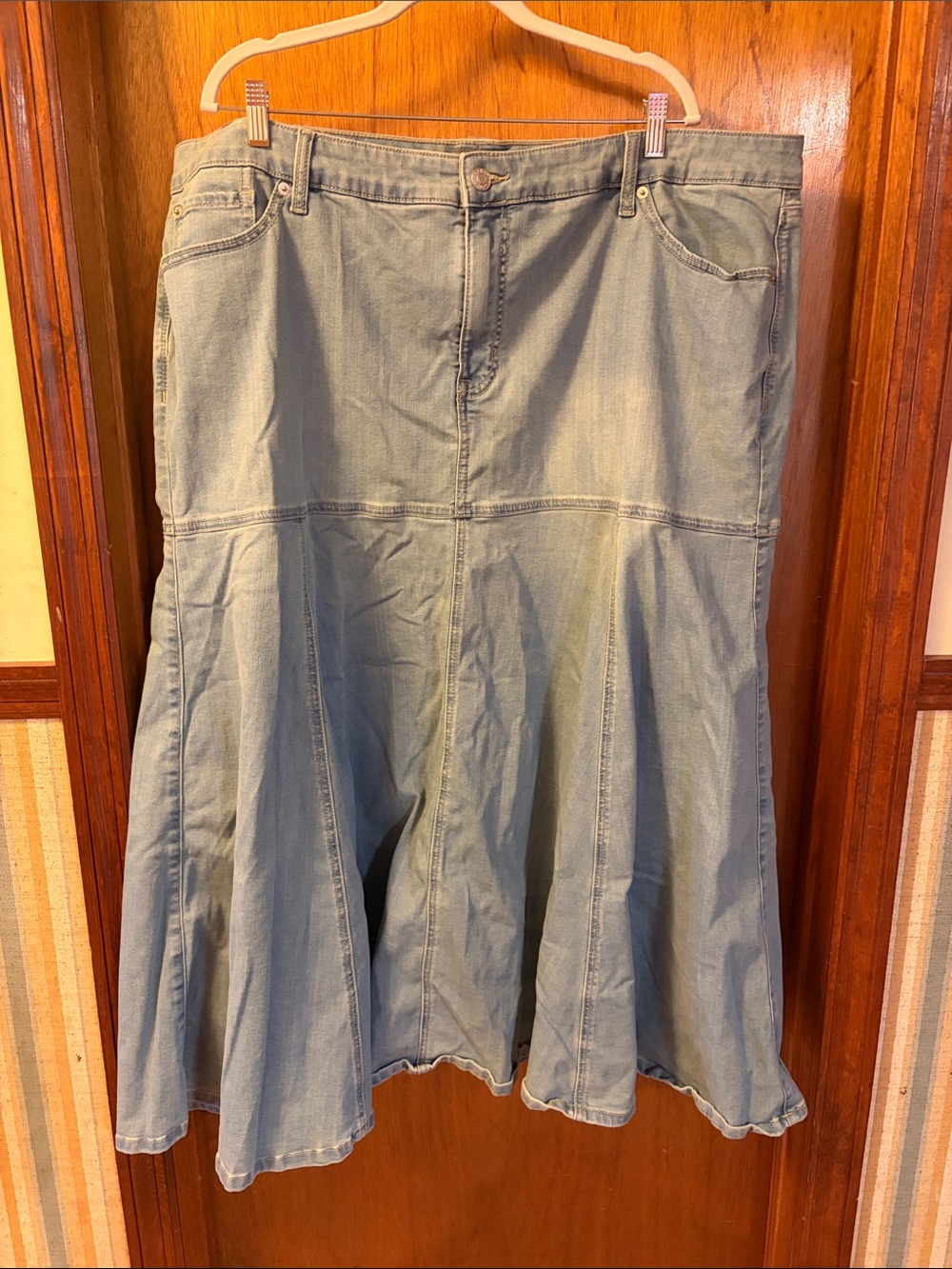 Torrid Denim Flared Skirt